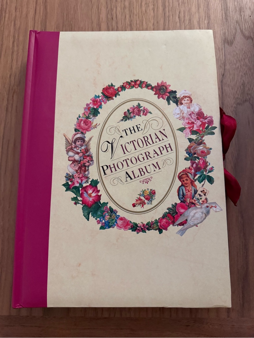 Victorian Photograph Album - Pink & Cream Decorative Cover